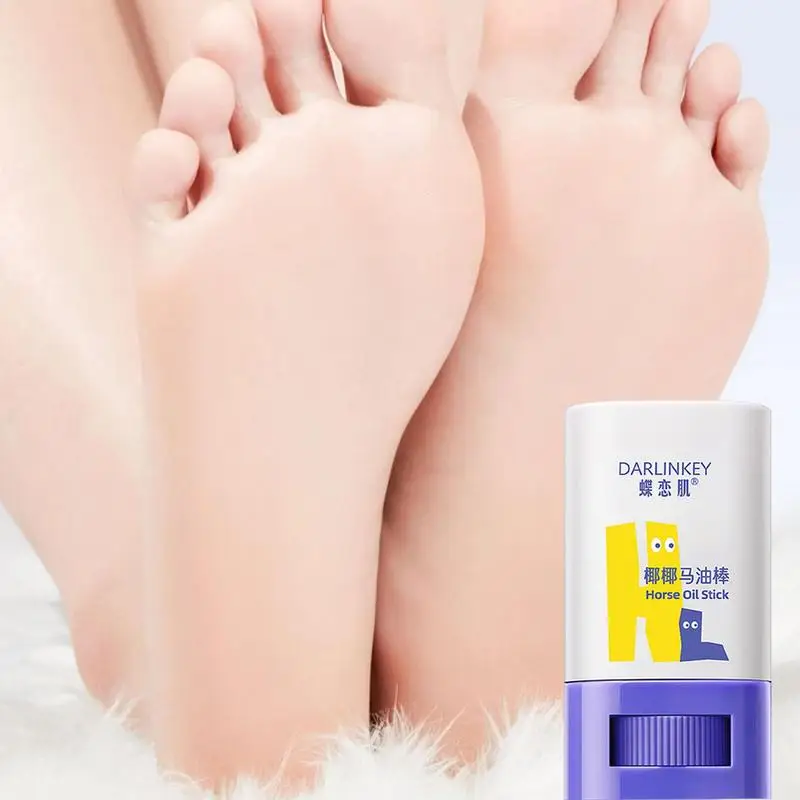 Moisturizing Hand Cream 30g Portable Effective Horse Oil Cream Skin Hydrating Stick Multifunctional Foot Heel Repair Stick Small