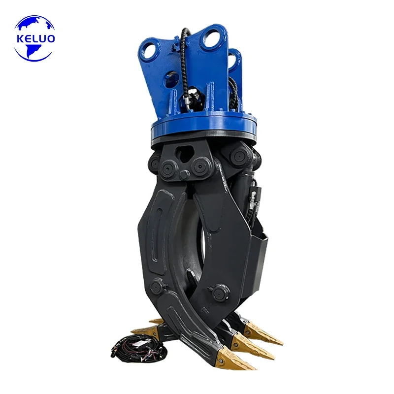 Customize Excavator Accessories Hydraulic 2-Way Rock Grapple