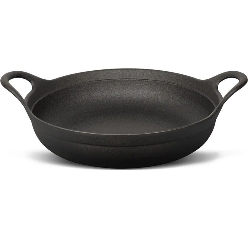 Olla de hierro fundido sin recubrimiento, superficie antiadherente, wok de hierro fundido, utensilios de cocina, Wok, sartén, wok japonés, olla comercial