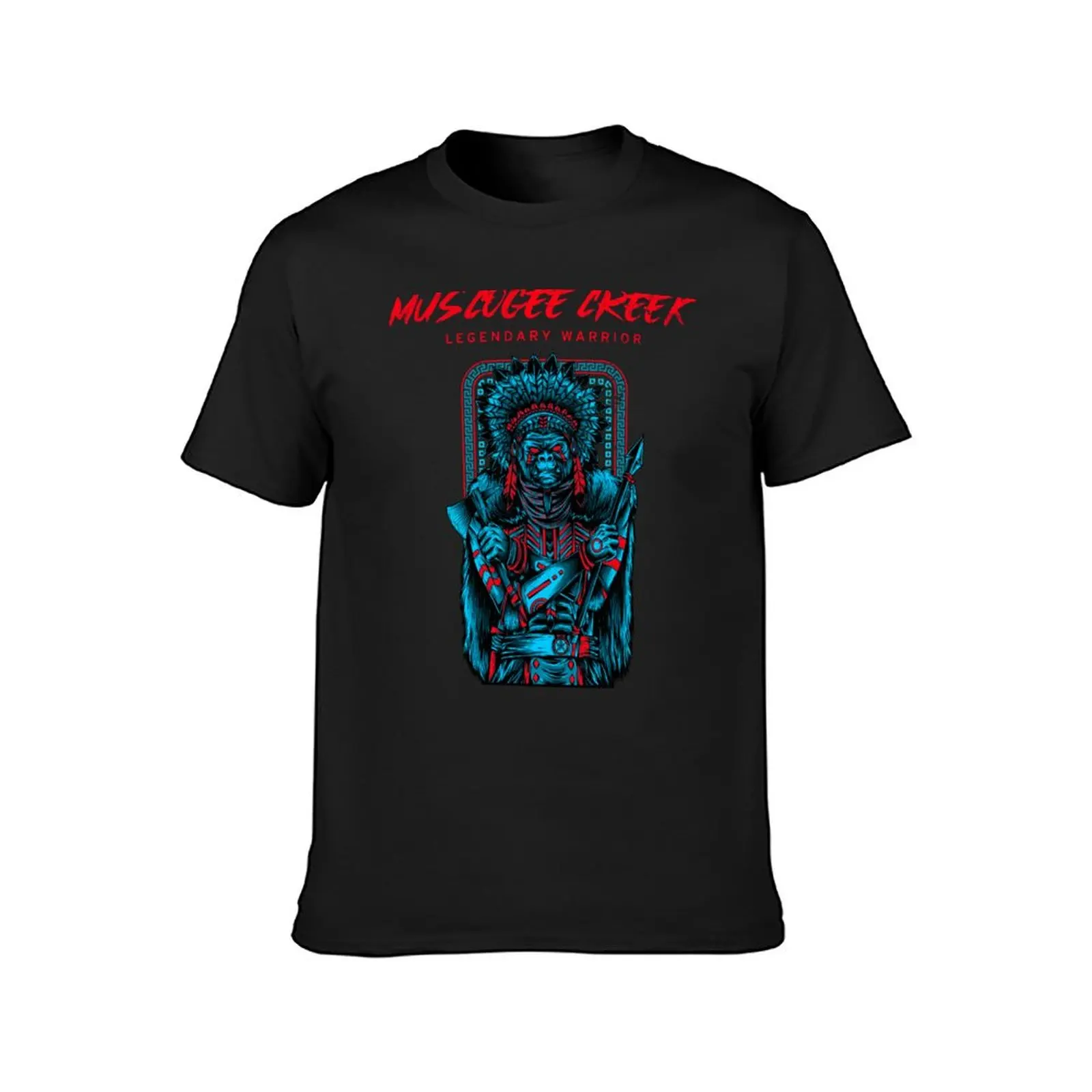 MUSCOGEE CREEK LEGENDARY WARRIOR T-Shirt cute clothes aesthetic clothes oversized shirts graphic tees oversized t shirt men