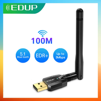 EDUP Bluetooth Adapter USB Bluetooth5.1 Adapter 100M Long Range Bluetooth Dongle EDR Wireless Receiver Transfer For PC&Desktop