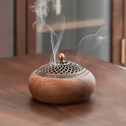 Creativo Zen bruciatore di incenso di noce sudamericano decorazione della casa bruciatore di incenso incenso ornamenti per la cerimonia del tè in legno di sandalo