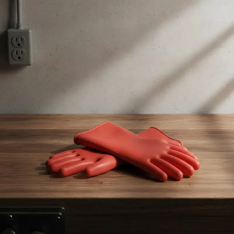 High Voltage Insulated Work Gloves 10/12KV Anti-Electricity Rubber Safety Gloves for Electrician Outdoor Power Repair