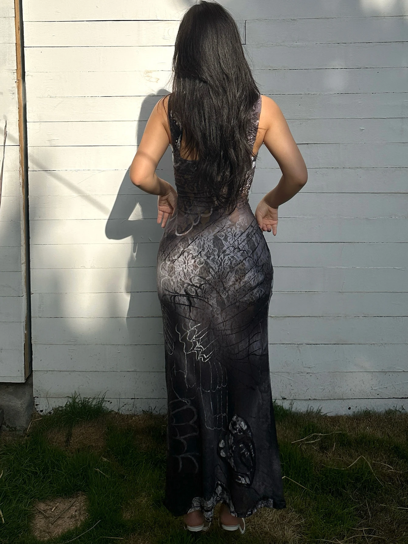 Y2K Solid Slit Club Party Night Wrap Summer Vestidos Para Mujer Elegant Long Backless Bodycon Dress main image 1
