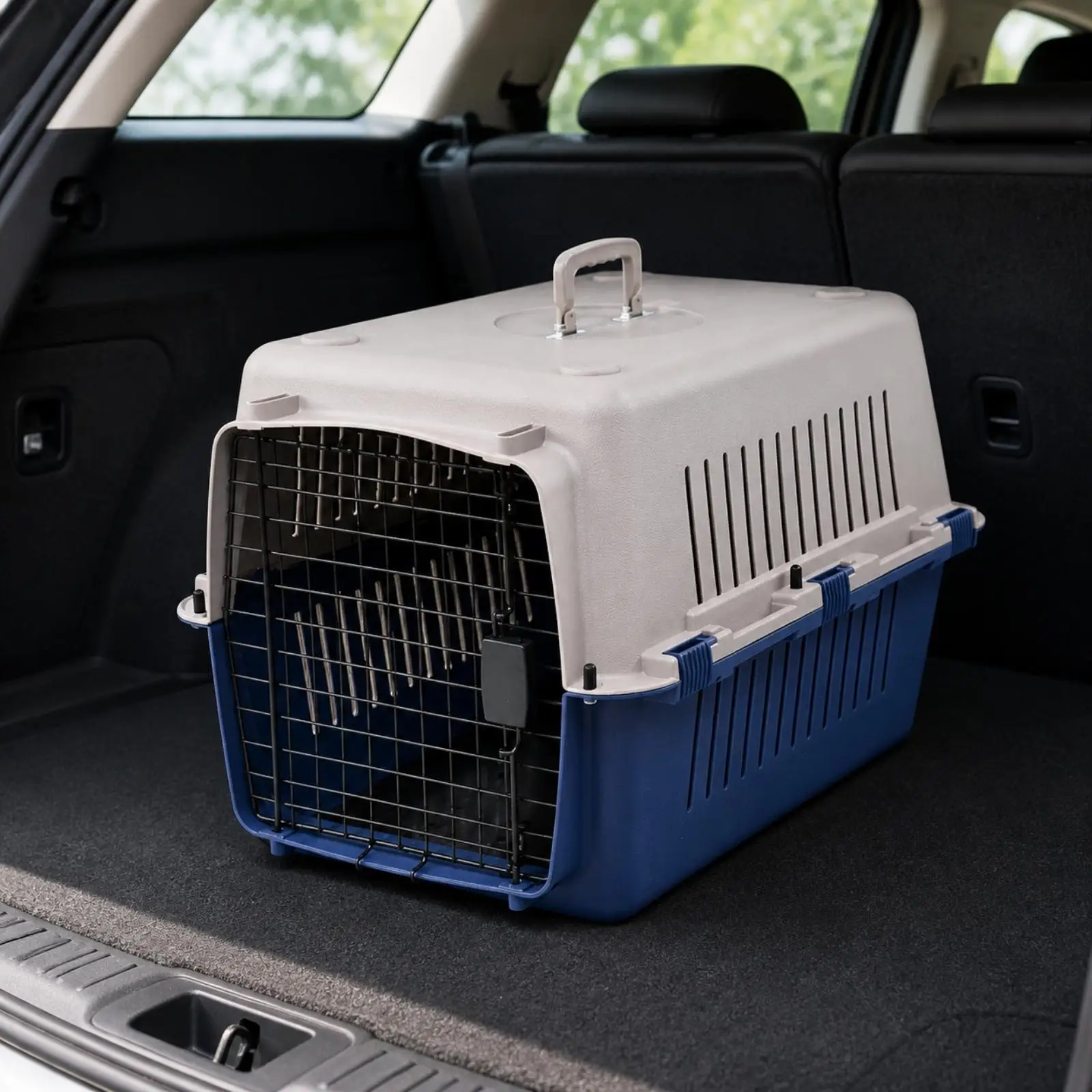 Portable Cat Travel Carrier for Small Dogs with Deflection Board PP Material Pet Kennel for Hospital Checkup Visits