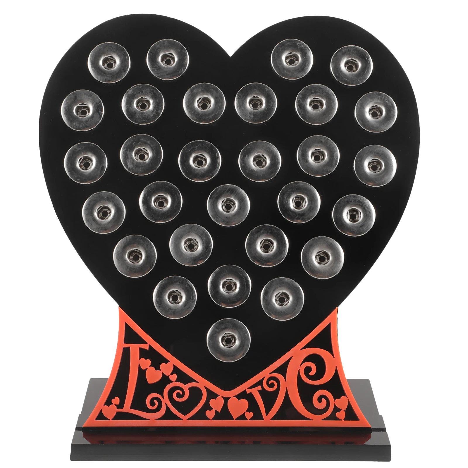 

Metal Jewelry Display Stand Button Organizer Holder Board Large Capacity Sturdy Button Rack Earring Storage Lightweight Compact