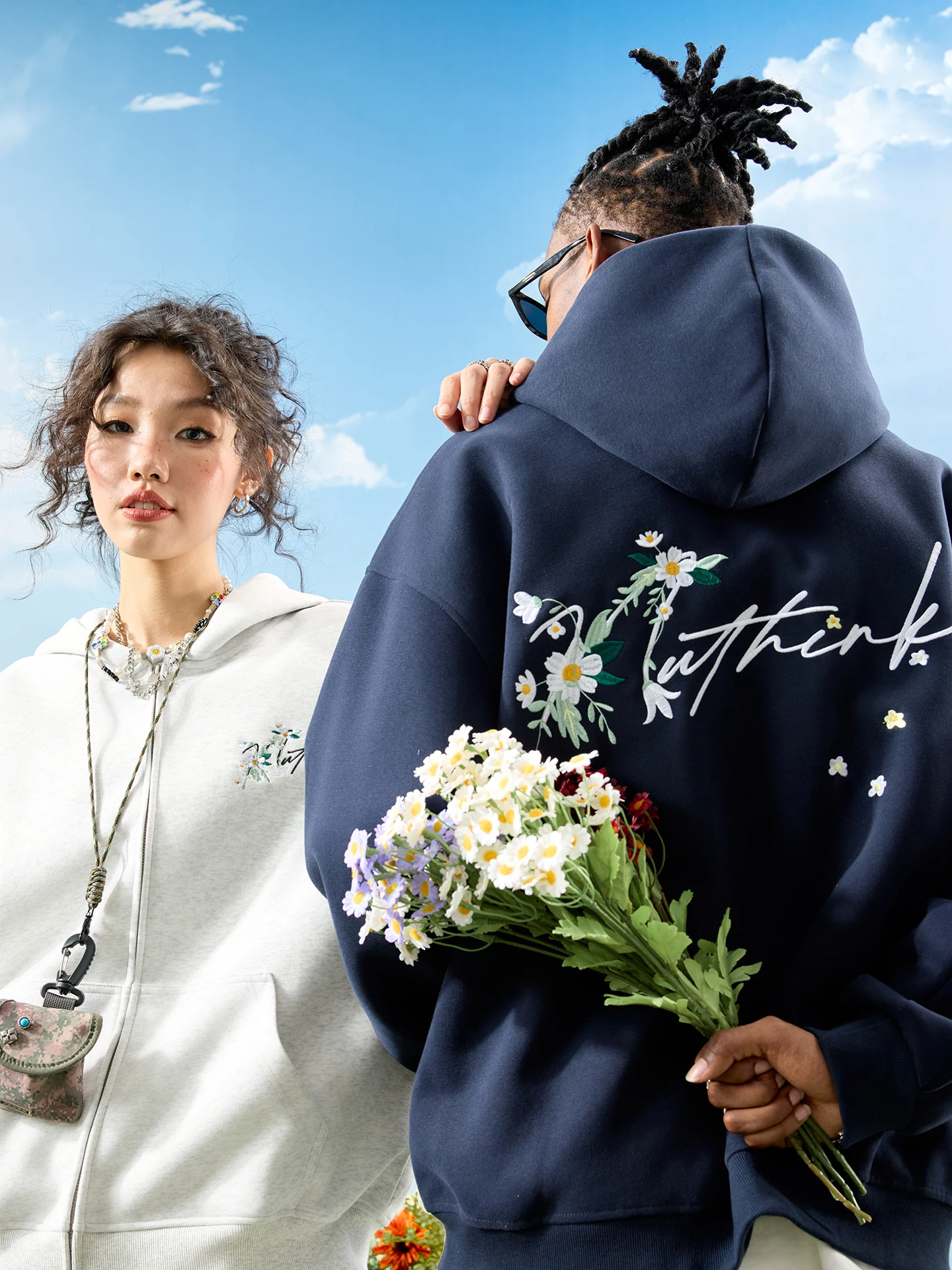 

Мужская хлопковая толстовка-кардиган Nuthink в американском ретро-стиле с вышивкой и буквенным принтом, новая коллекция весна, комфортная, длинный рукав