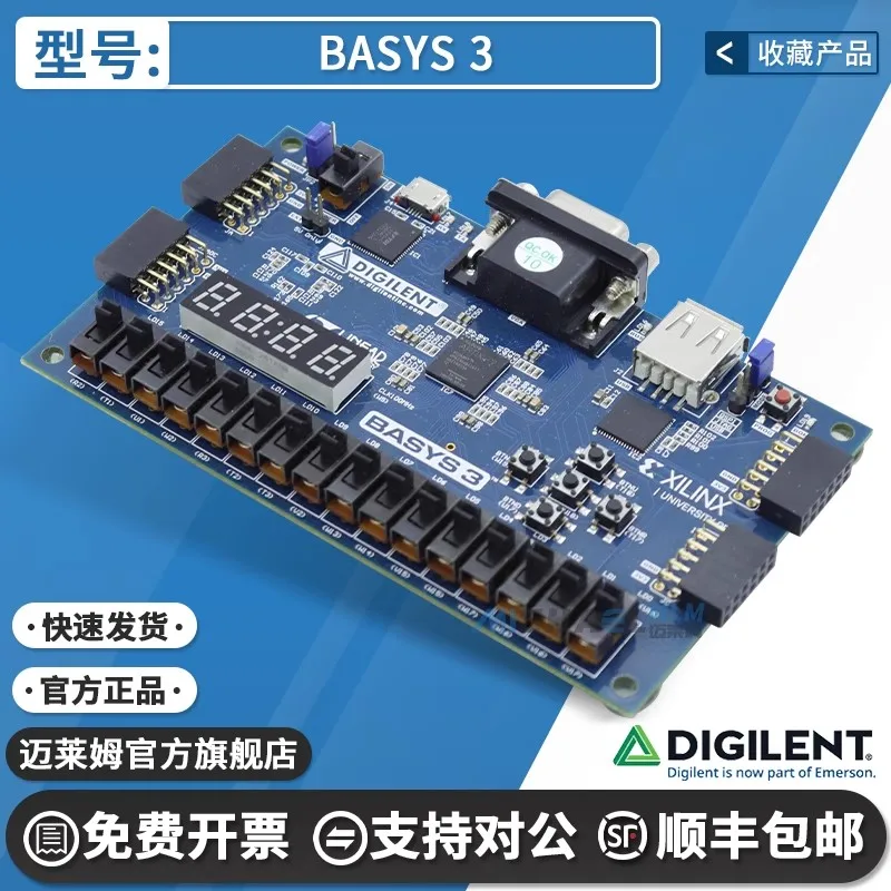 

Basys3 Artix-7 Xilinx FPGA Development Board 410-183 Digilent