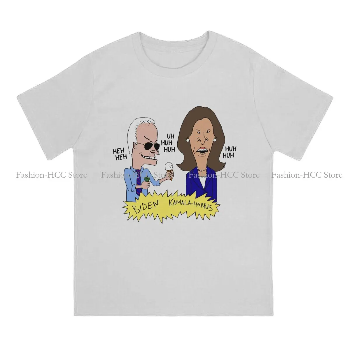 تي شيرت من البوليستر Beavis and Butthead ، تي شيرت بيدن وكامالا هاريس محاكاة ساخرة ، تي شيرت أوم مميز ، ملابس مضحكة #2