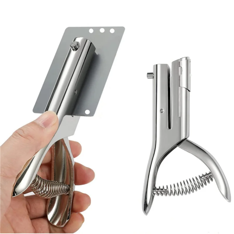 AA05 2X ثقب واحد الناخس 3 مم ثقب دائري الناخس المحمولة باليد ثقب طويل الناخس