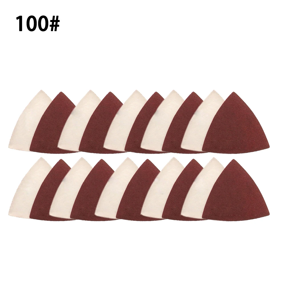 High Quality 20× Triangle Sandpaper Sanding Pad Polishing Rust Removal Sanding Sheets Aluminium Oxide For Wood