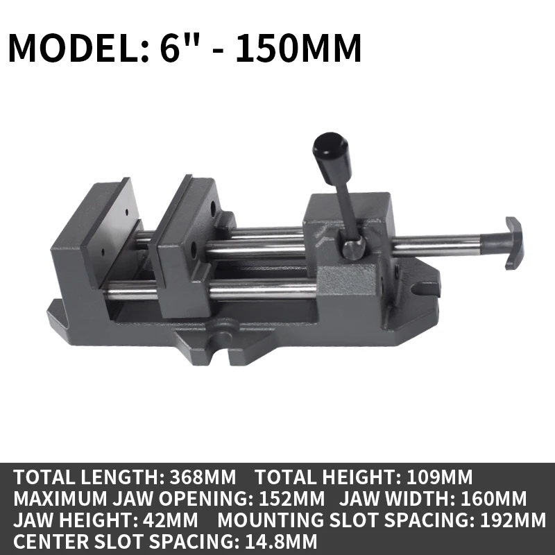

Precision Heavy-Duty Bench Drill Rapid Drilling Machine 3-8 Inch Quick-Action Clamp Flat-Nose Woodworking Vise