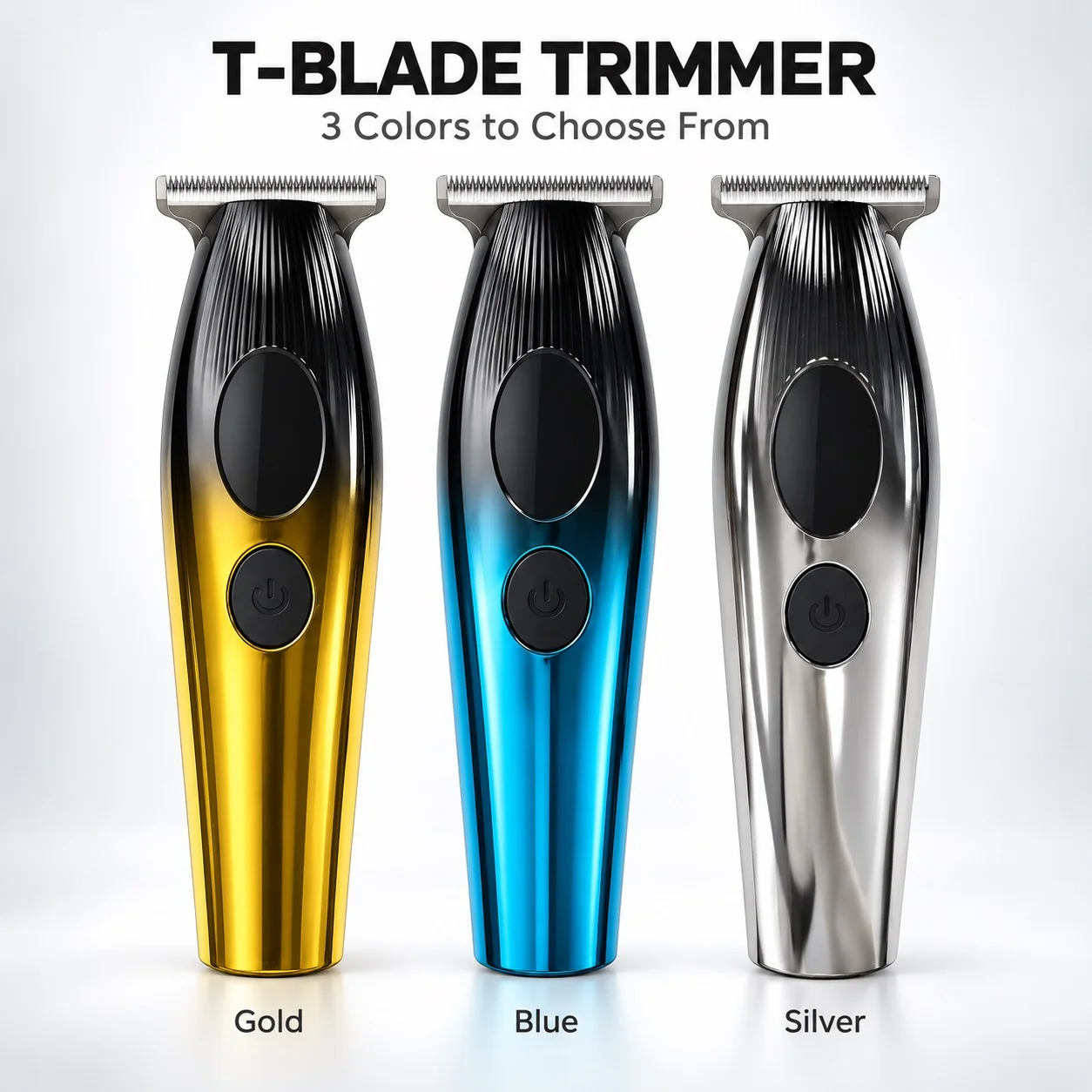Men's Digital Display Electric Hair Clipper, Four-Level Guide Comb for Multi-Length Trimming, T-Shaped Precision Blade, Type-C Charging, Cordless Hair Trimmer, Suitable for Short Hair, Hairline, Sideburns, Back of the Neck, and Beard Contour Grooming, Available in Multiple Gradient Colors.