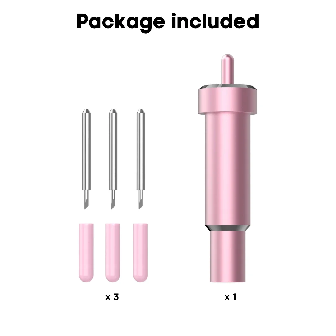 شفرات قماش مستعبدة + مبيت لصانع/استكشاف شفرة قماش هوائية مثالية لقطع الأقمشة المربوطة-الحرير، HTV، إلخ. 3 شفرات