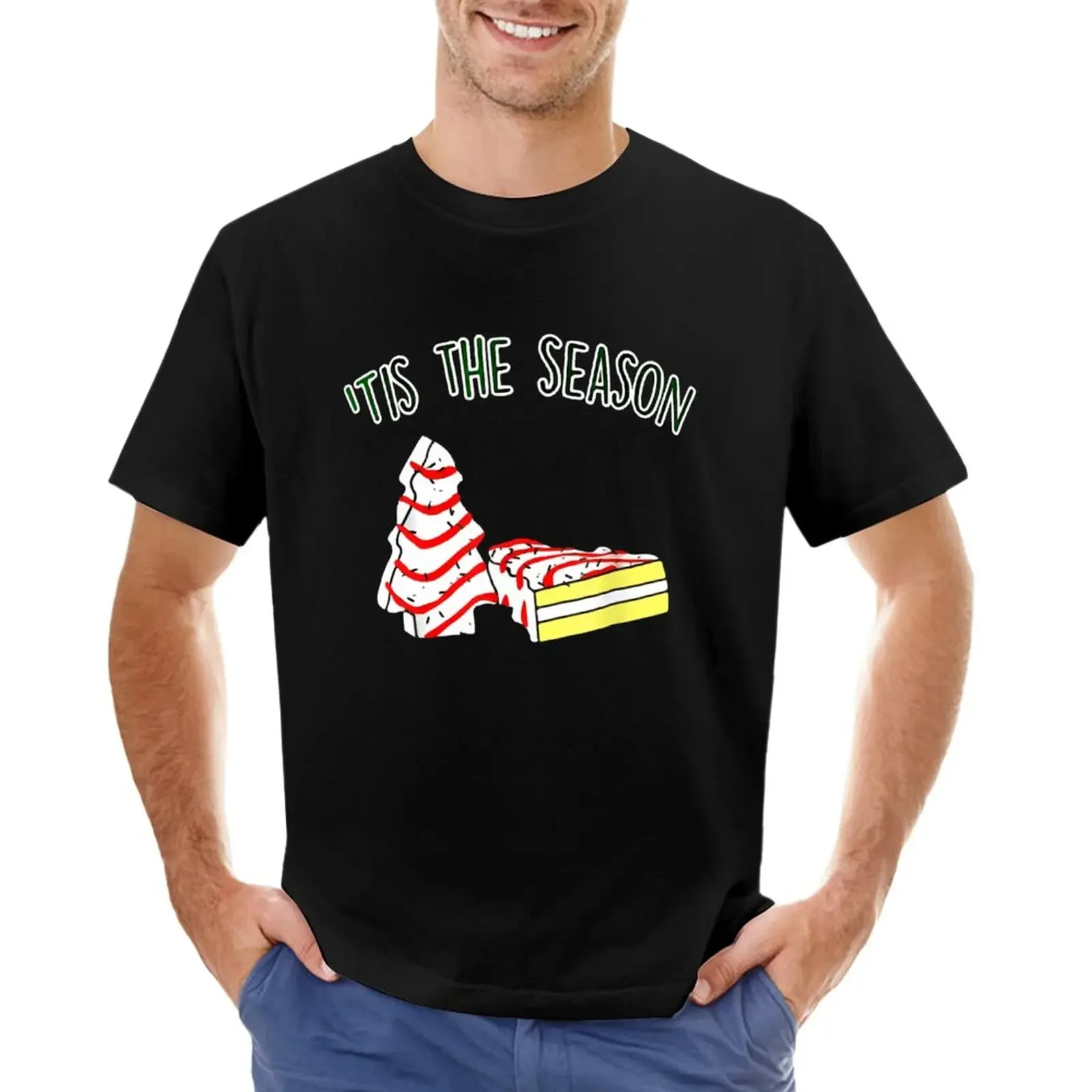 The Season - Inspired Christmas Tree Snack Cake Long Sleeve Shirt T-Shirt summer clothes graphics t shirts men