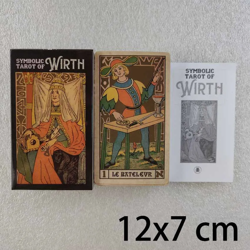 

12x7 cm Paper Manual Symbolic Tarot of Wirth Card Game