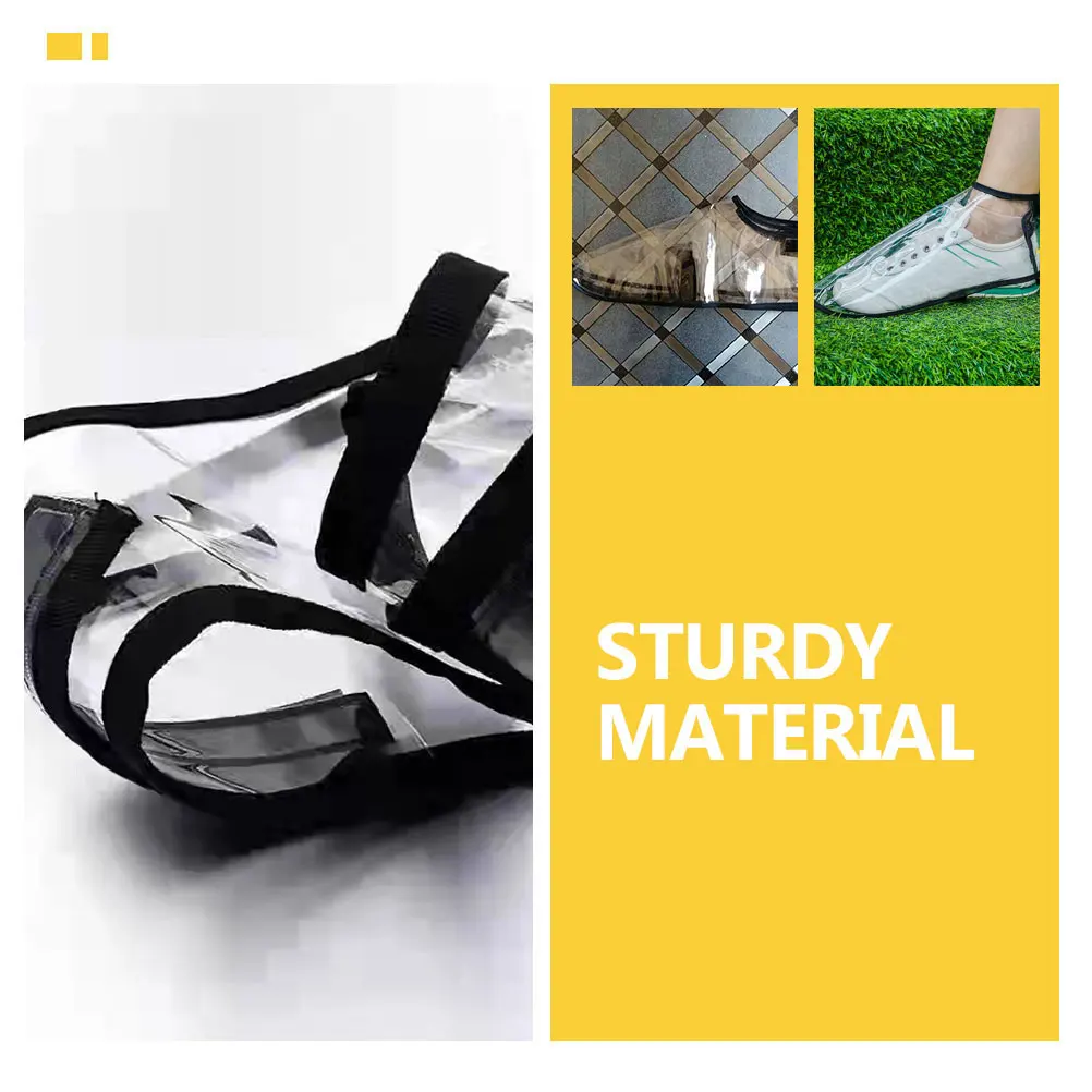 

Waterproof Cover Durable Rain Boot Protectors Thickened Nylon Outdoor Travel Shoe Covers Non Slip Sole Mud Proof Snow Proof