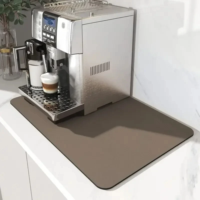 Coffee Machine Non-slip Pure Multi Color Waterproof Heat Resistant Easy Clean Mat Carpet for Kitchen Countertop Home Decor