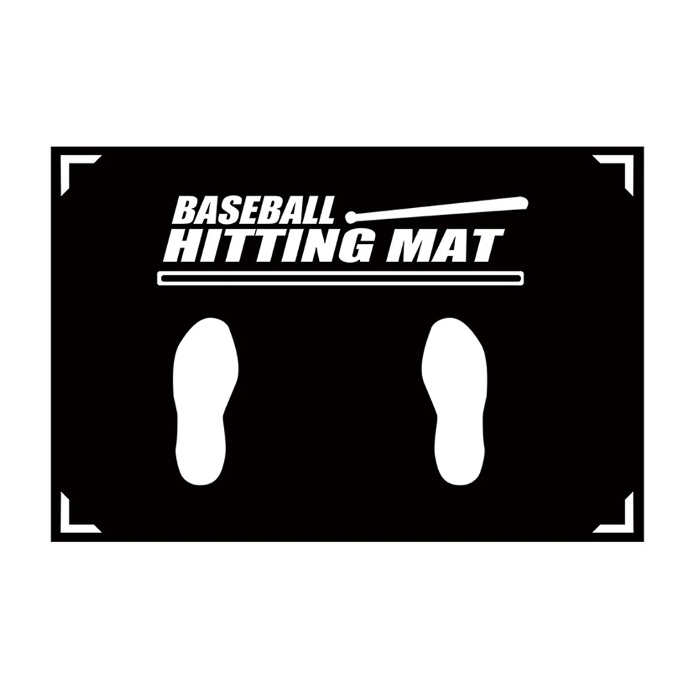 Baseball Batting Cushion with Toes Facing Place Softball Batting Cage Practice Hitting Mat for Swing Pitching Training