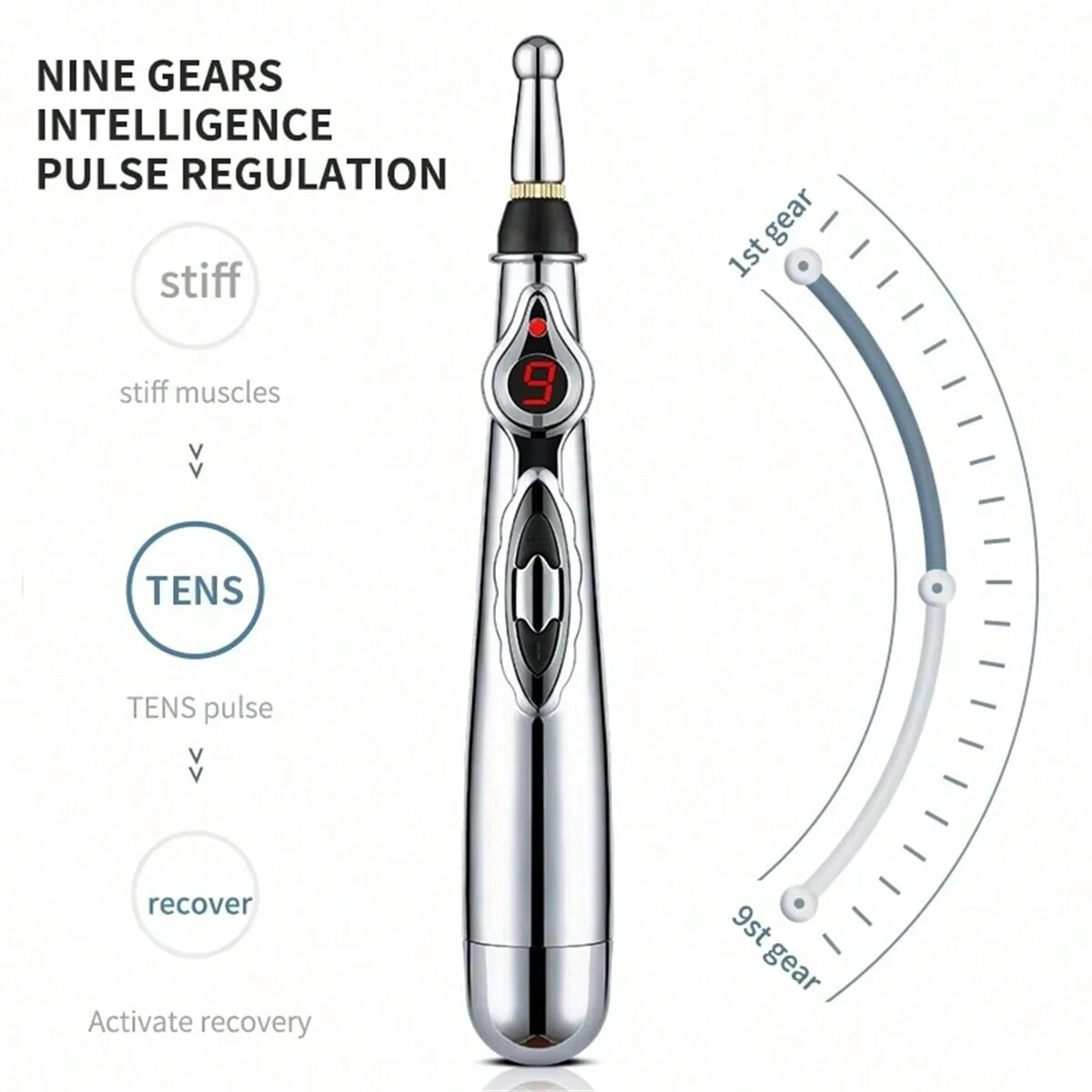 Meridian Pen Electronic Energy Circulation Massage Pen Energy Pulse Pen Meridian Pen Soothing and Relaxing Household Artifact image 2
