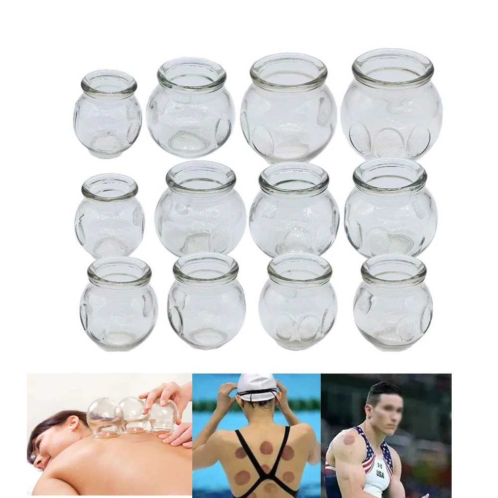 1pc Medical Grade Glass Cupping Therapy Set Professional Vacuum Cupping Therapy Equipment Thick Chinese Acupoint Relieve Fatigue