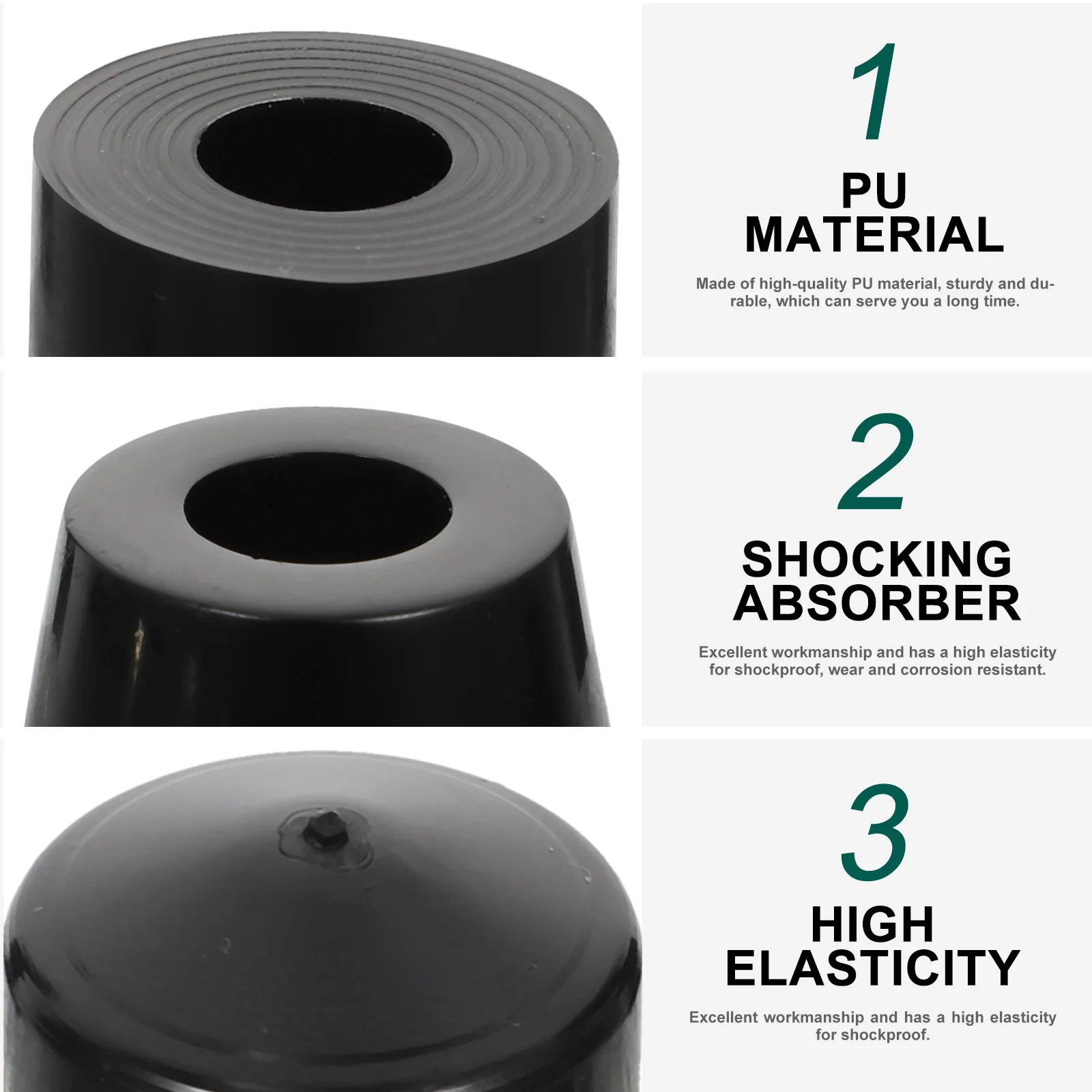 

Skateboard Shock Absorber Bushings Soft Parts Cushion for Trucks Wheels Durable PU Long Life Corrosion Resistant Easy Install