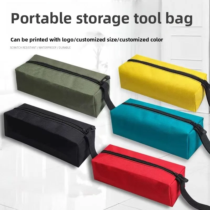 2PCS Waterproof Small Toolkit Clutch Bag Hardware Tools Storage Bag Finishing Small Parts Tote Bag Oxford Cloth Waterproof 1PC