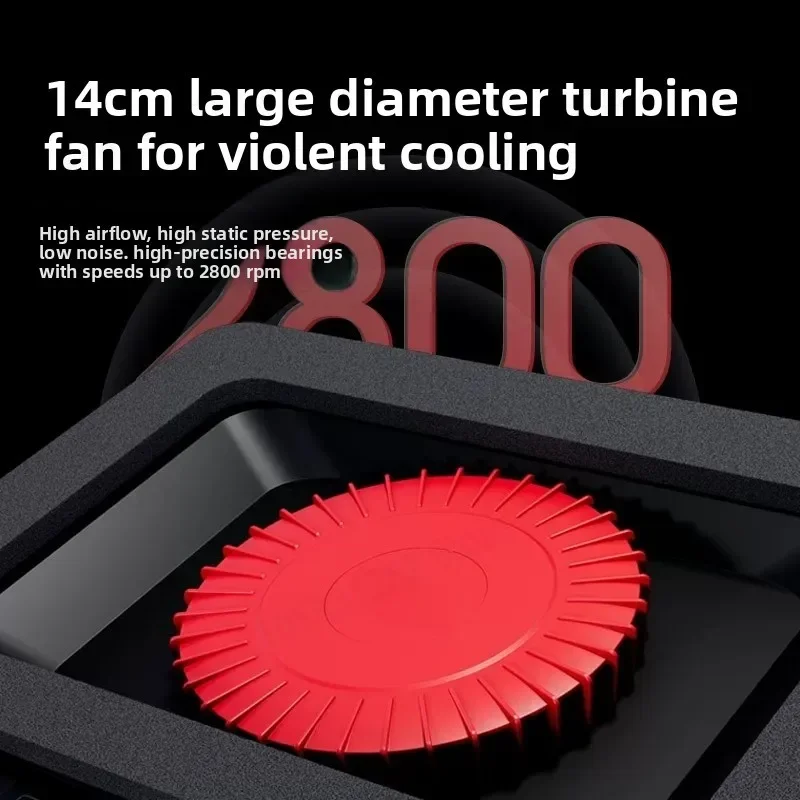High Pressure Laptop Cooling Pad with 14cm Fan for Up To 18 Inch Notebook Dust Proof Base 36W