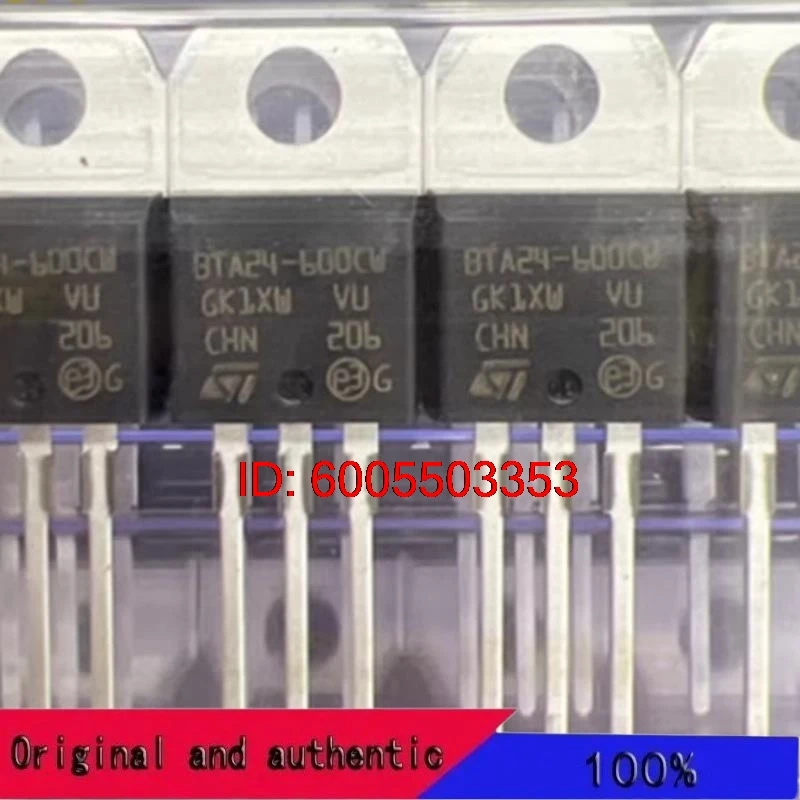 10PCS/BTA24-600CWRG BTA24-600CW TO220 Original Genuine Goods in Stock