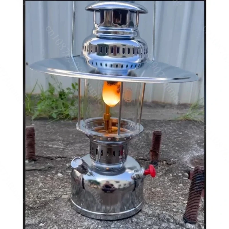 Portable Oil Gas Lantern Outdoor Oil Lamp for Camping Fishing Hiking Picnic Beach Lighting Equipment Emergency Outdoor Tool