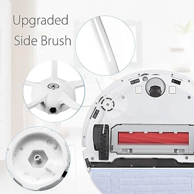 เหมาะสำหรับ roborock หุ่นยนต์กวาดทำความสะอาด S7 T7S แปรงด้าน T7splus แปรงลูกกลิ้งแปรงถูพื้น