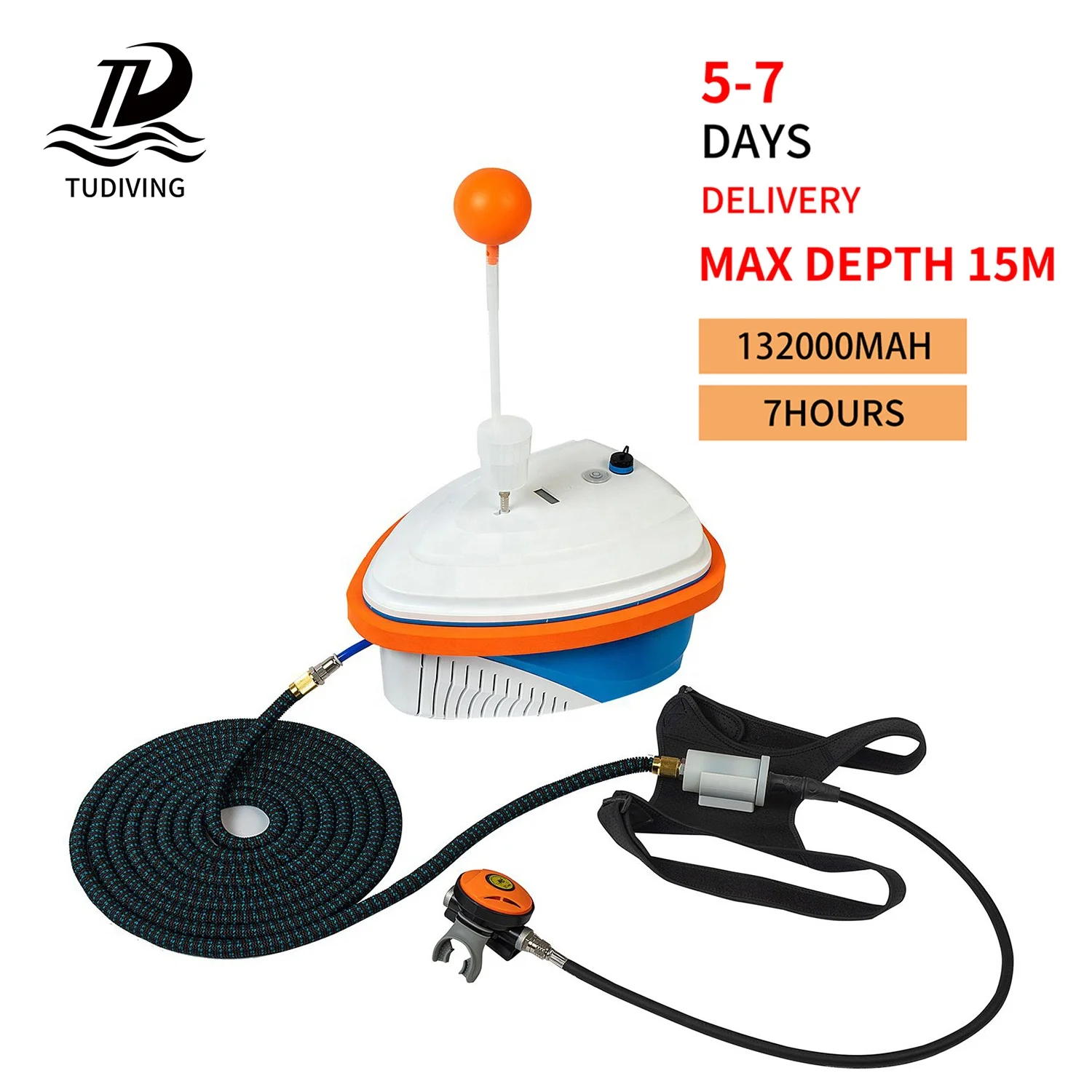 LY700 7Hours 15M High Quality Waterproof Protection Tankless Air Breathing Respirator Ventilator Diving Compressor