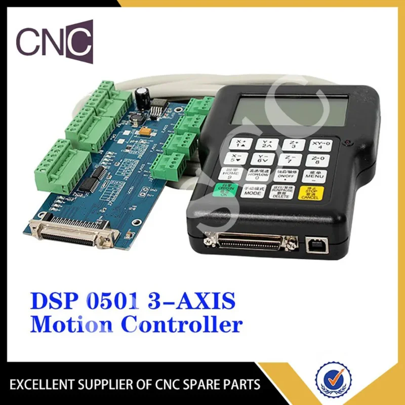 Free shipping offline 0501 DSP controller 3 axis CNC router system DSP0501 HKNC 0501HDDC handle remote English manual NEW CARVE