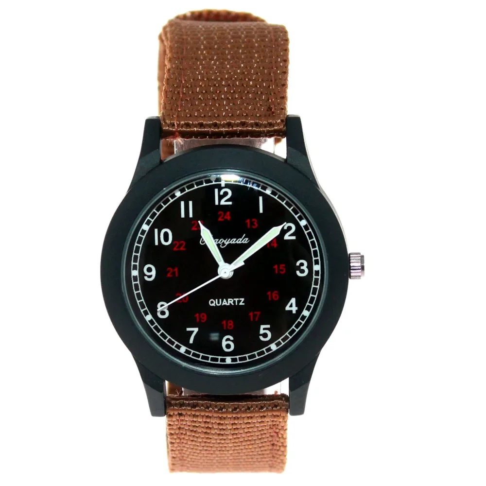 Mode kinder Uhren Stoff Nylon Strap Edelstahl Uhr Junge Mädchen Frauen Männer Uhren Student Uhr Junge Geschenke U105