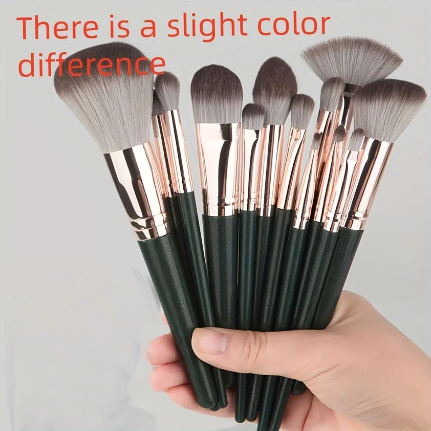 مجموعة فرش مكياج فاخرة مكونة من 14 قطعة - بما في ذلك مزيج فرشاة كابوكي الفاخر، هدية مثالية ولطيفة لها، صندوق مكياج احترافي #5