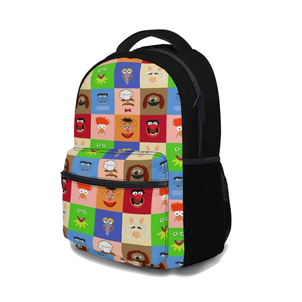 Muppets-mochila universitaria impermeable de alta capacidad para niñas, bolso escolar para ordenador portátil de 17 pulgadas, a la moda, novedad ﻿ ﻿