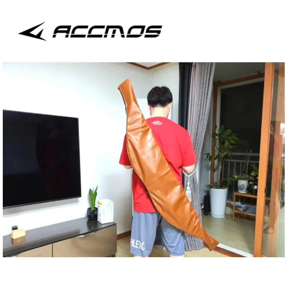 Universal Archery Bow Case Bag for Recurve & Hunting Bow, PU Leather Waterproof Archery Accessories Holder Carrier, Portable Bow