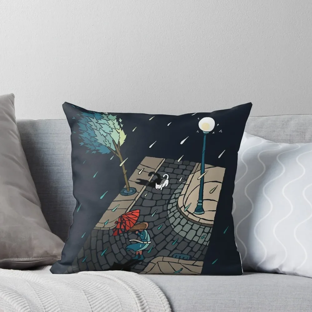 Rainy night Throw Pillow sleeping pillows luxury decor Cusions Cover pillow