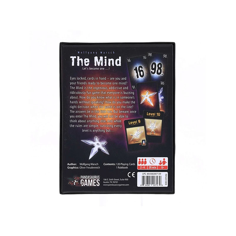 1pc Games The Mind - Family-Friendly Board Games - Game Night - Card Games