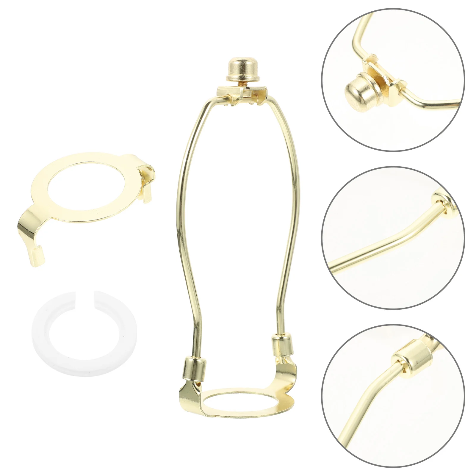 

1 set 1 Set Inch Heavy Duty Lamp Harp Lampshade Bracket Adapter For E26 E27 Lampshade Bracket E14 Bases Diy Lighting Accessories