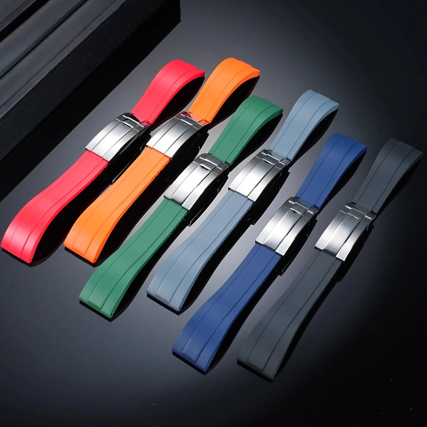 สําหรับ Casio G-SHOCK สาย MTG-B3000BD/MTG-B3000D-1APR ผู้ชายยางซิลิโคนนาฬิกาพับหัวเข็มขัดสร้อยข้อมือสายรัดข้อมือ