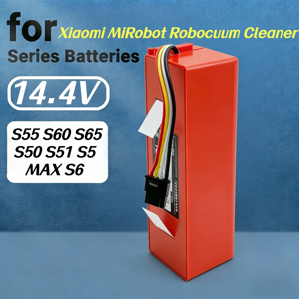

Сменная батарея для пылесосов Xiaomi Roborock S4 S5 S6 S7 T6 Q5 Q7 E4 E5, литий-ионная батарея высокой емкости.