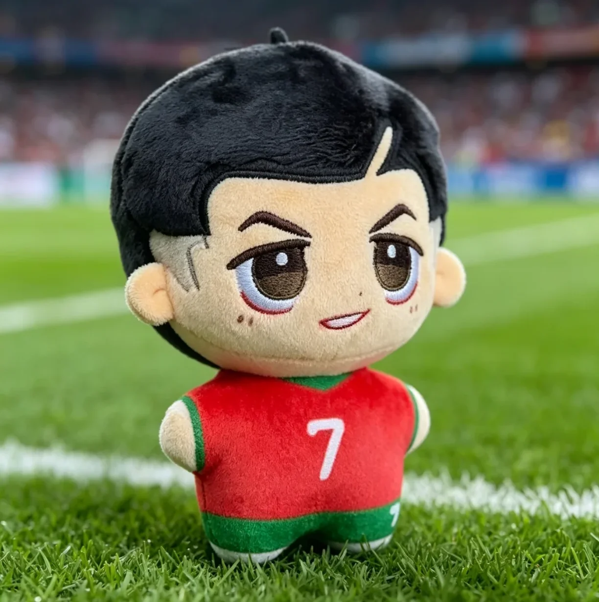 10cm Cristiano Attribute Cotton Doll Peripheral Plush Decorative Backpack Pendant Game Fan Birthday Gift