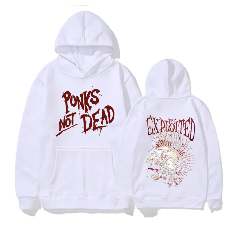 Rock Band The Exploited Hoodie Men Women Long Sleeve Casual Pullove Sweatshirt Fashion Hip Hop Oversized Hoodies Punk Streetwear