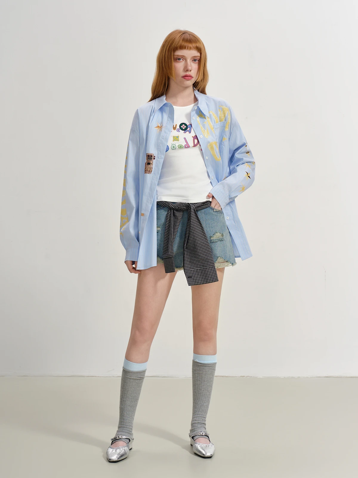 

Мужская повседневная футболка SOFITTE с длинным рукавом, принтом и полосками, свободного кроя, из смесового хлопка, модная, для повседневной носки