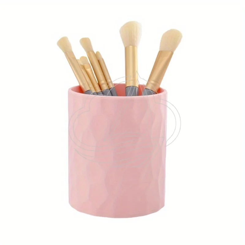 White Silicone Pen Holder Desktop Organizer Multifunctional Storage Box for Student Makeup Tableware