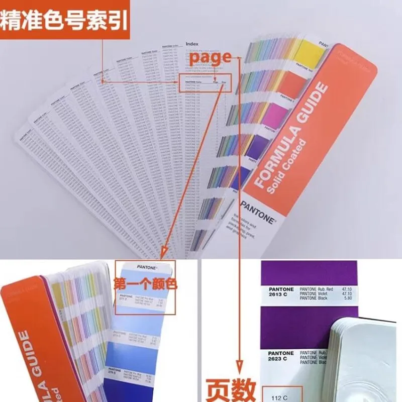 Free shipping 2390 solid PANTONE Color Card Spot Color Matte Series Formula Color Guide Chip shade Book Solid Uncoated GG1602B