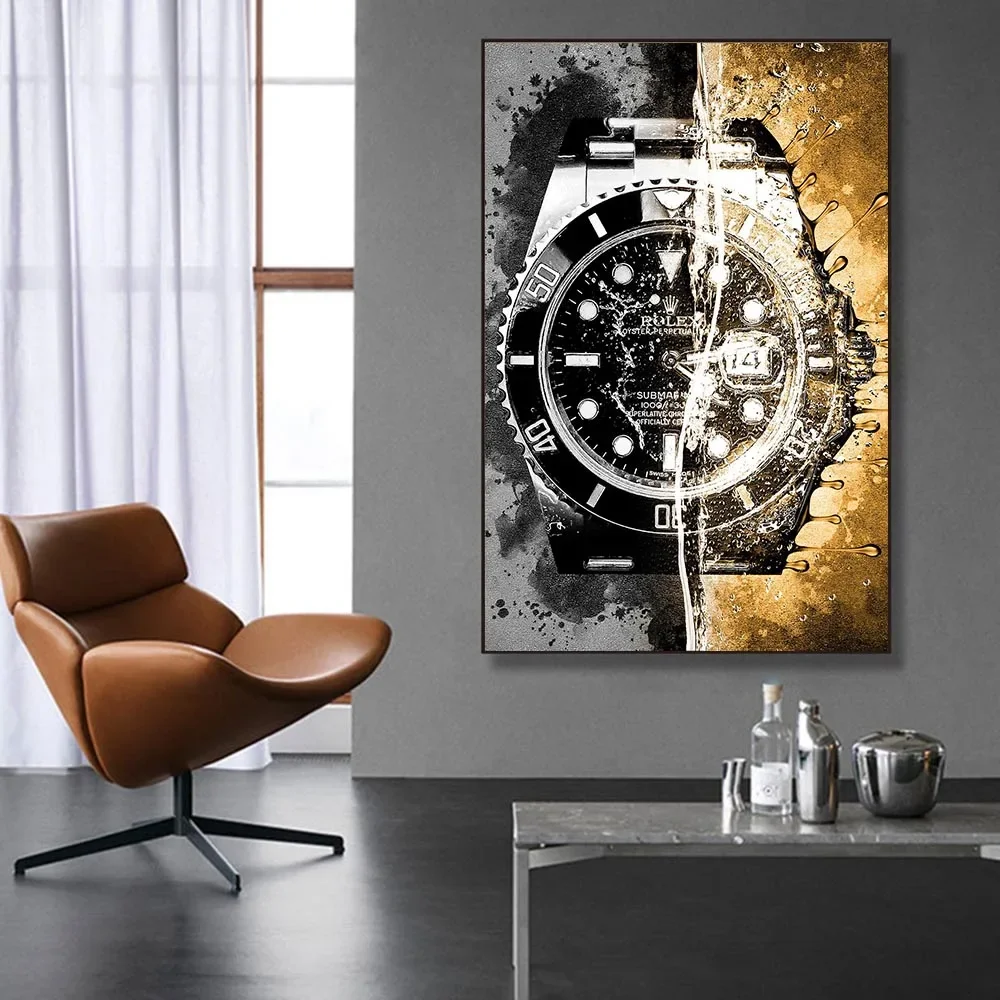 Luxury Wrist Watch Wall Art Poster Home Decor Canvas Painting Printed Picture For Living Room Home Wall Decor Cuadros Unframed