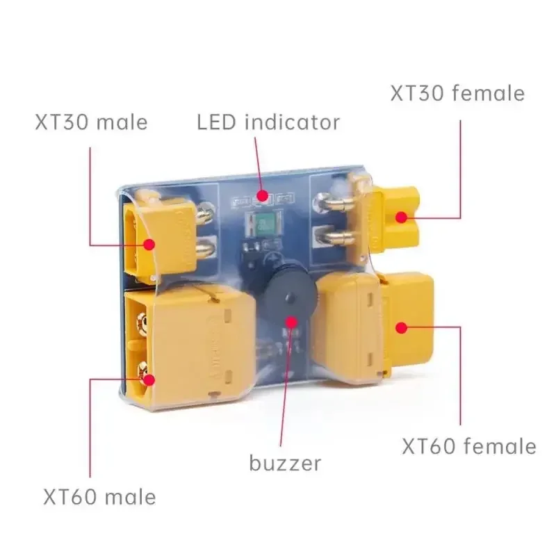 ฟิวส์ IFlight XT30 / XT60 สำหรับทดสอบความปลอดภัย ป้องกันไฟฟ้าลัดวงจร ปลั๊ก Smart Smoke Stopper สำหรับโดรนแข่ง FPV และเครื่องบินจำลอง
