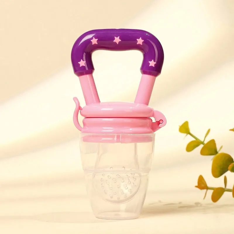 Anneau de dentition et mangeoire à fruits 2 en 1 pour bébé, sucette 100% en Silicone de qualité alimentaire avec anneau facile à saisir, outil apaisant pour soulager les gencives pour nourrissons